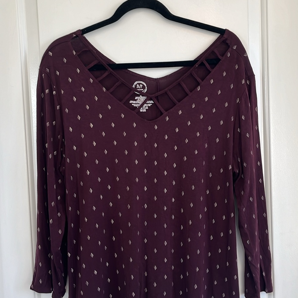 Maurices print top size xl